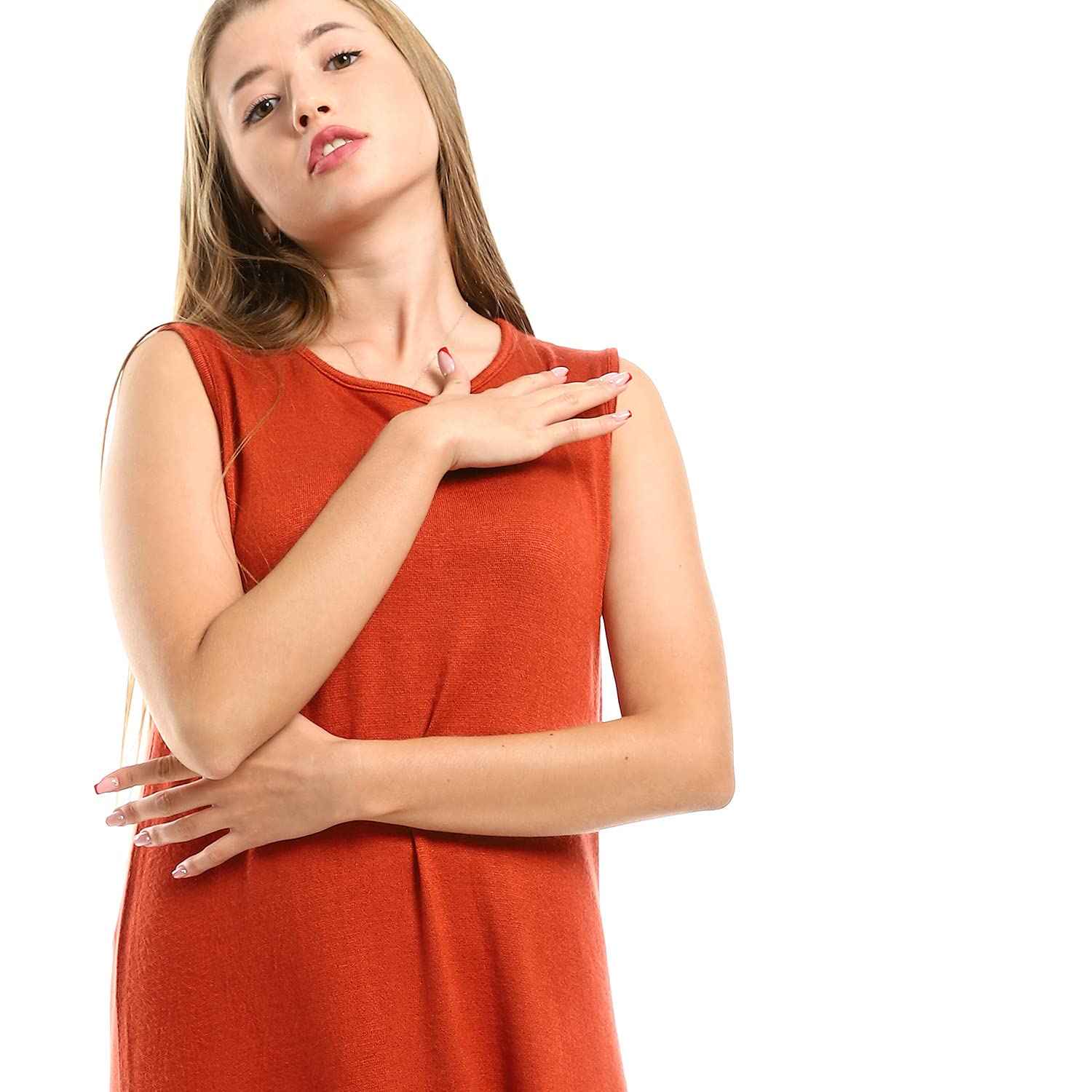 JAMILA Women High Low Sleeveless Dress - Safqqa Egypt