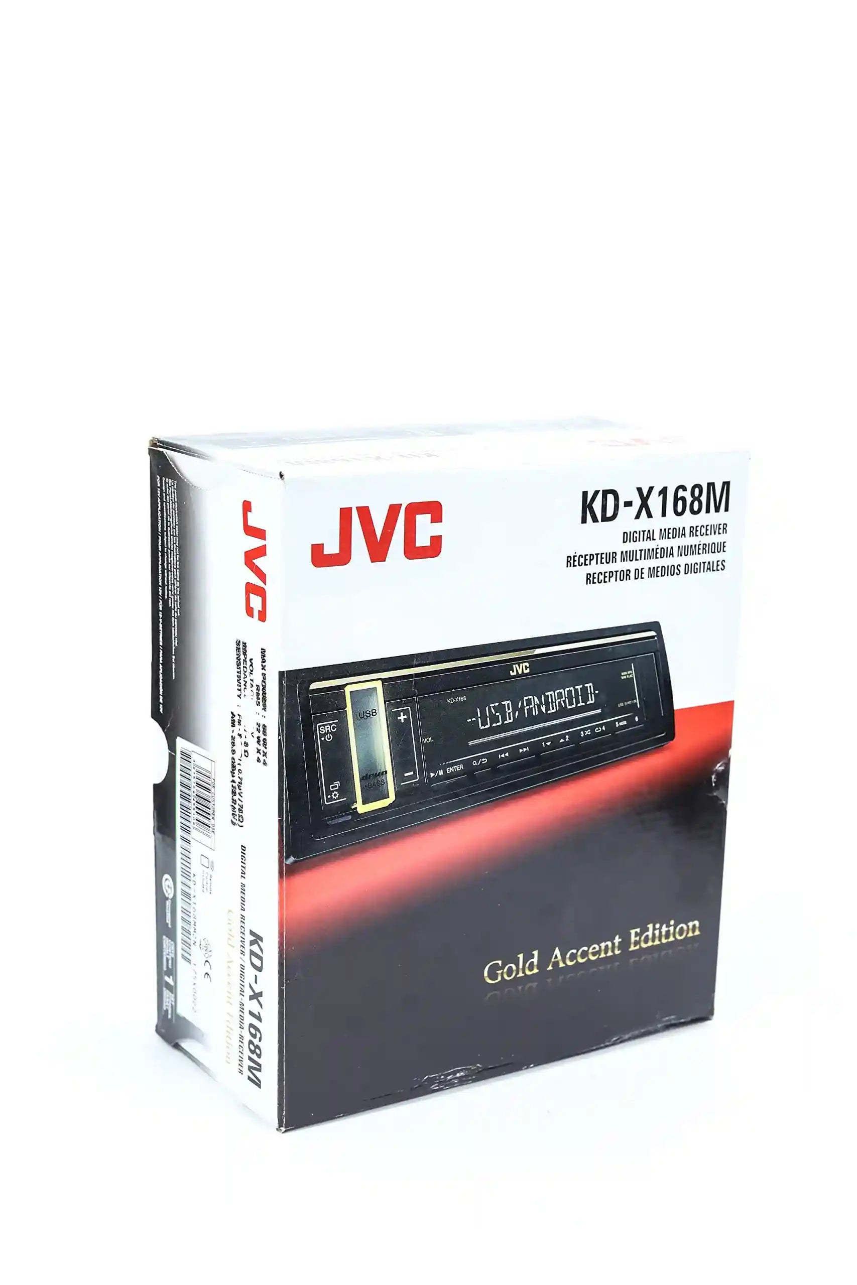 "JVC KD-X168M Car Audio Receiver – Bluetooth, USB, Radio, MP3 Playback, Android Compatible, Remote Control Included" - Safqqa Egypt