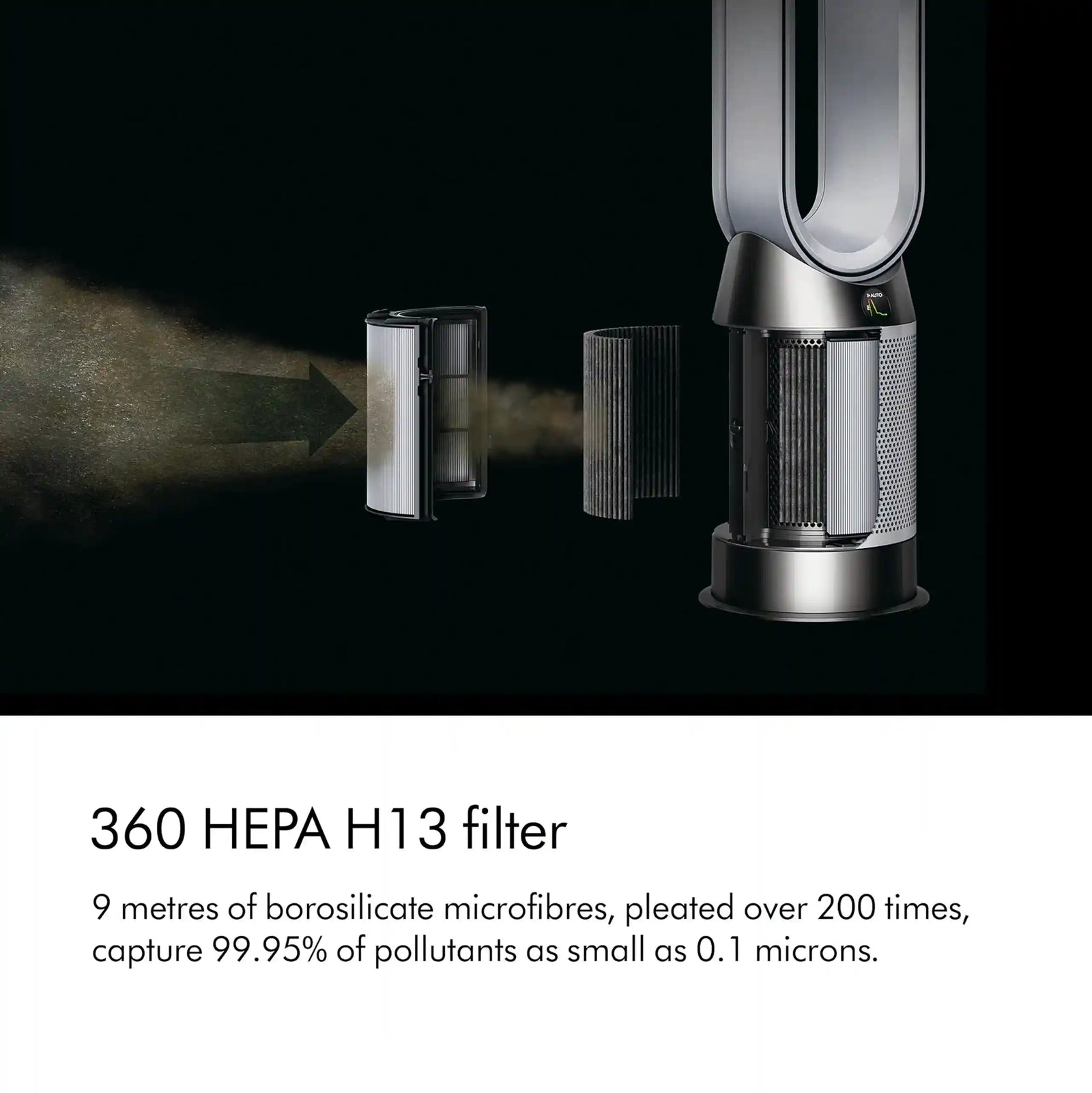 Dyson Purifier Hot+Cool™ Gen1 HP10 Heater & Air Purifier – White (Model 454856-01) – Without Box - Safqqa Egypt