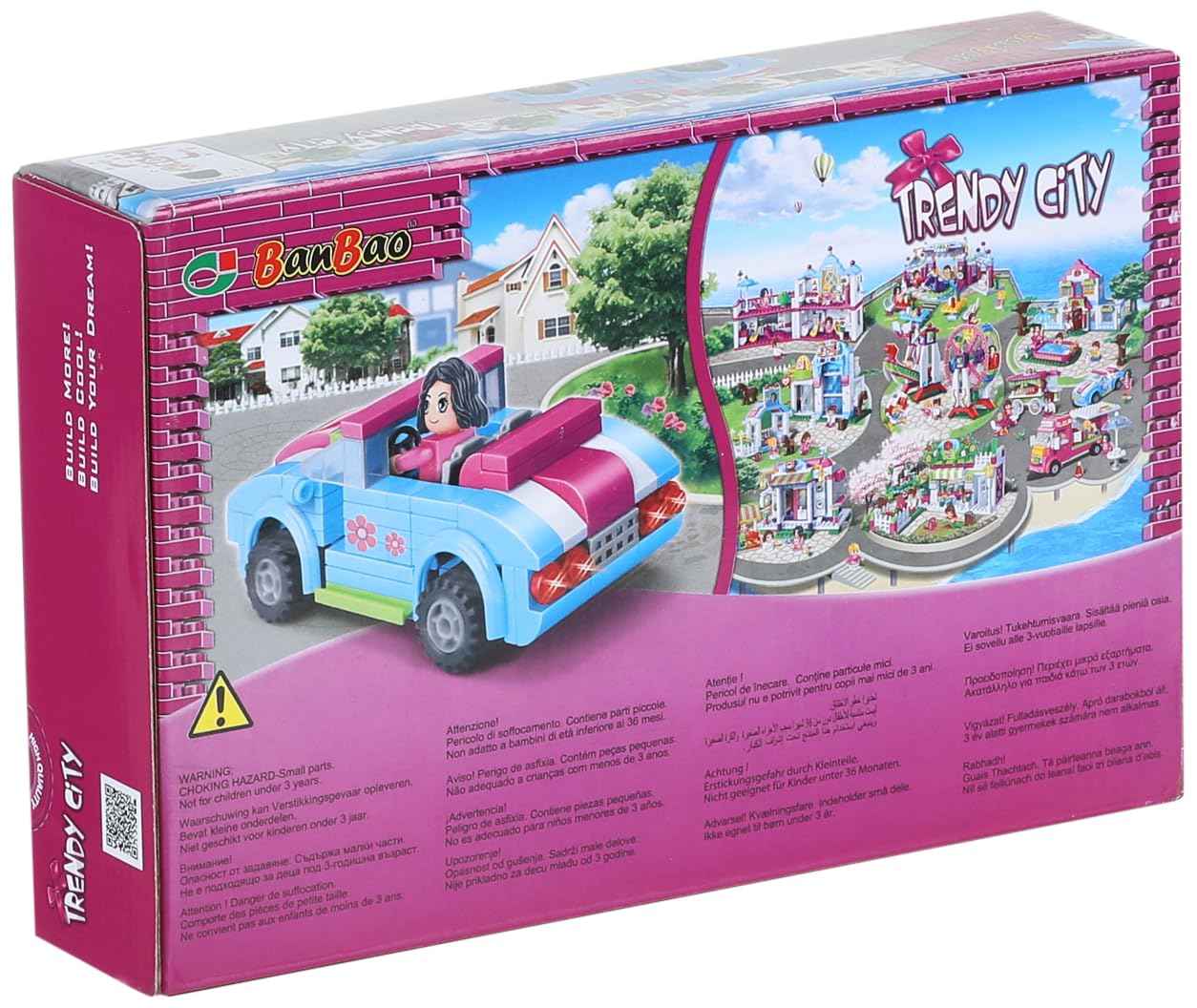 BanBao Interlocking Blocks - Trendy City Convertible 6119 (118 Pieces) - Safqqa Egypt