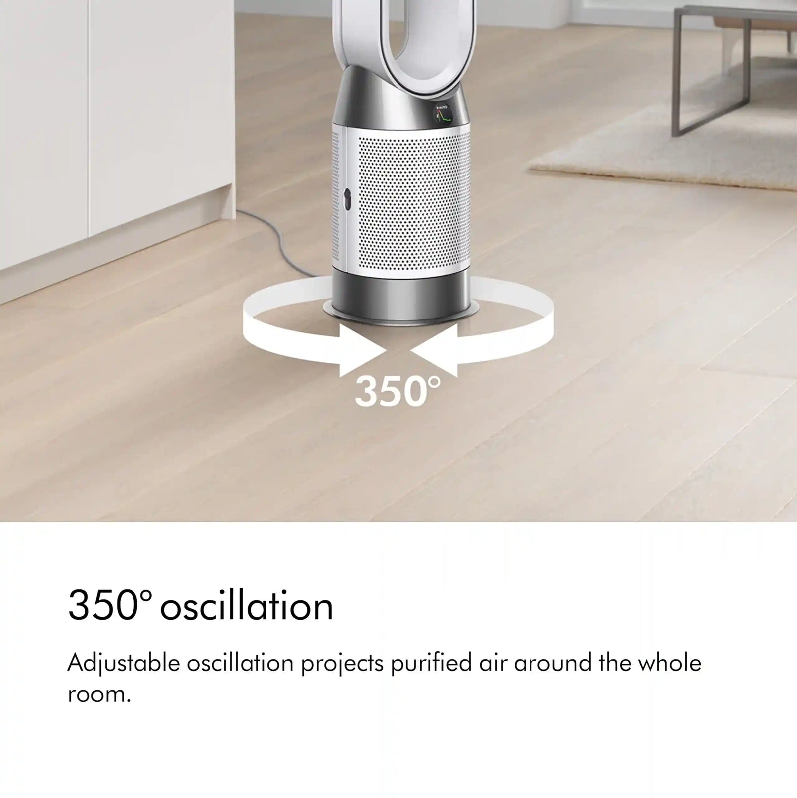 Dyson Purifier Hot+Cool™ Gen1 HP10 Heater & Air Purifier – White (Model 454856-01) – Without Box - Safqqa Egypt