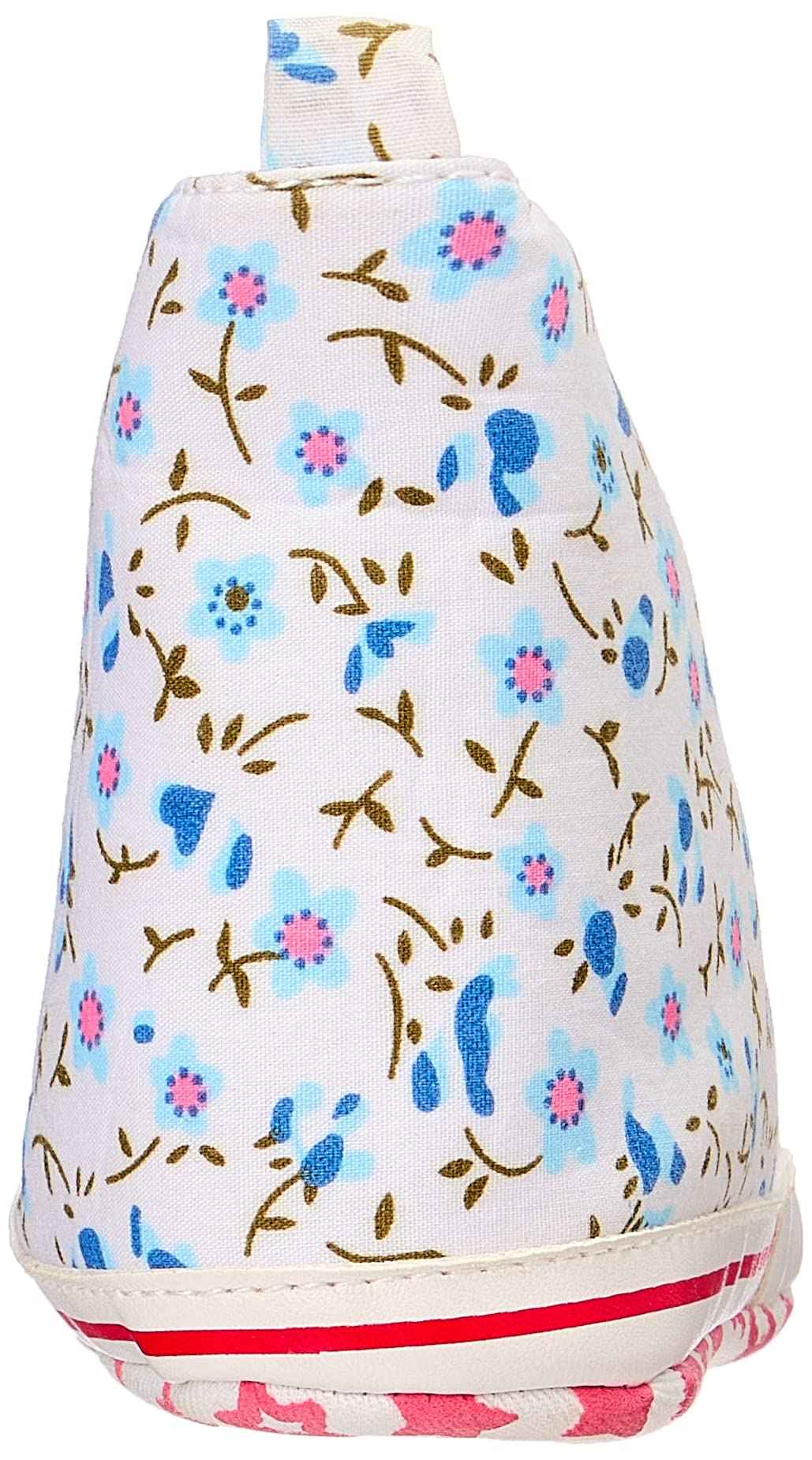 Mix and Max Folded Collar Floral-Pattern Lace-Up Half Boots for Girls - Safqqa Egypt