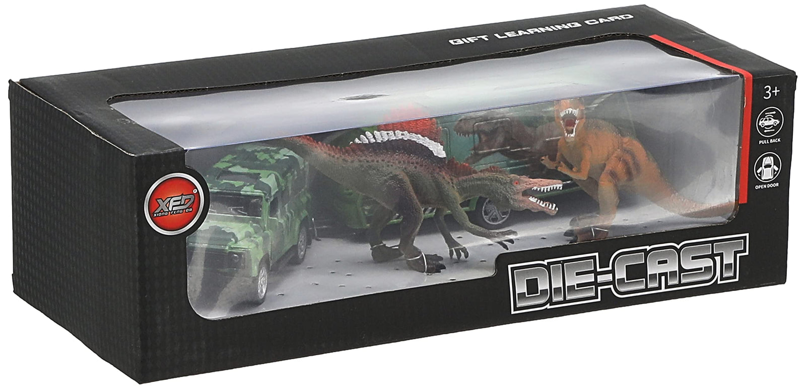 لعبة سيارة بثلاثة تصاميم مختلفة تعمل بالدفع مصنوعة من خليط معدني من جاك سبرات، متعدد الألوان