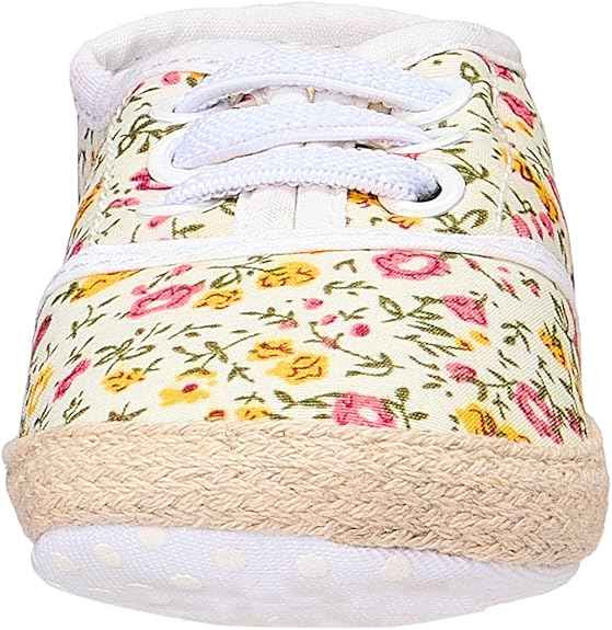 Mix & Max Floral Canvas Slip-On Espadrille Shoes for Girls - Safqqa Egypt