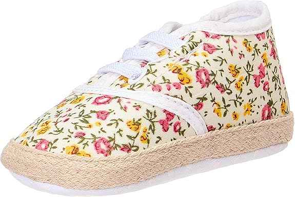 Mix & Max Floral Canvas Slip-On Espadrille Shoes for Girls - Safqqa Egypt