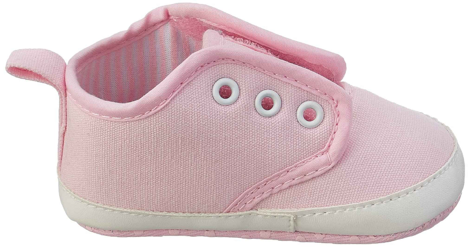 Mix and Max Pull-Tab Solid High-Top Slip-On Shoes for Baby - Safqqa Egypt