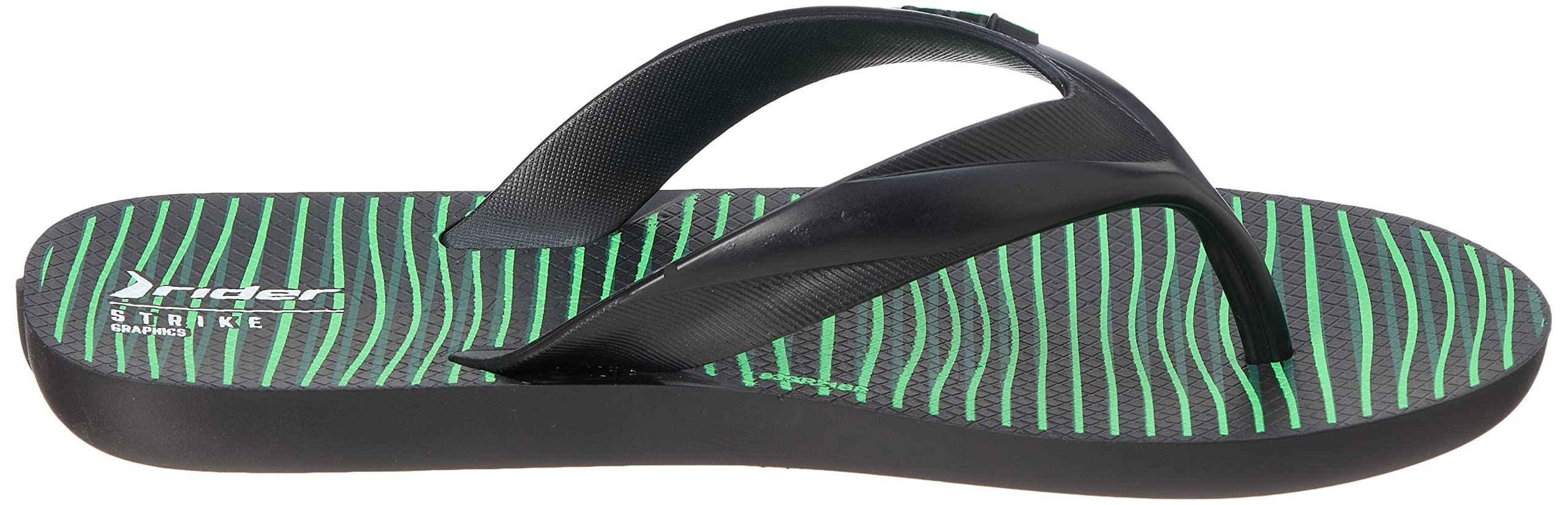 Rider Flip-Flop - Black/Black/Green - Safqqa Egypt