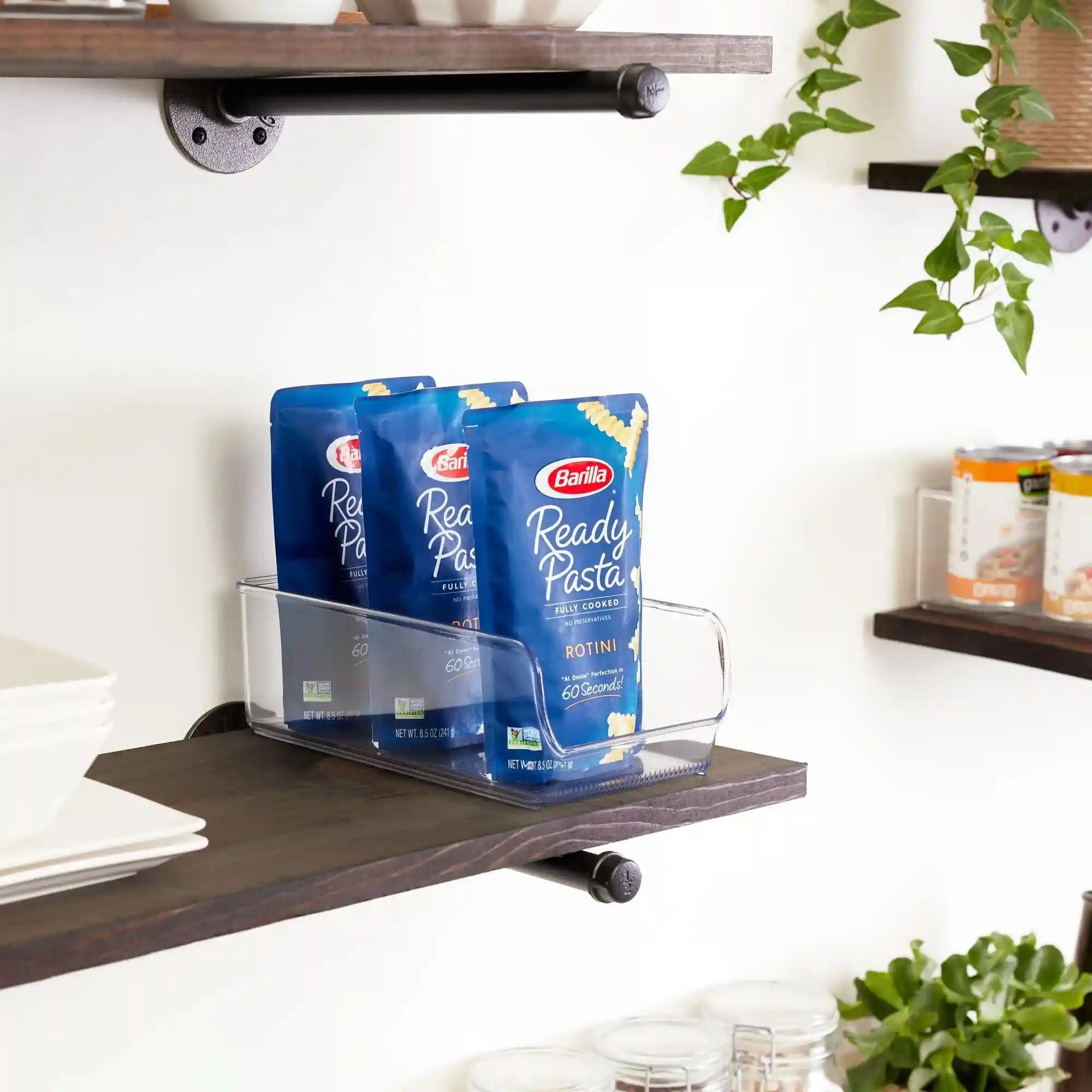 iDesign Linus Clear Storage Bins for Fridge and Freezer, Set of 2, 11" x 5.5" x 3.5", BPA-Free - Safqqa Egypt