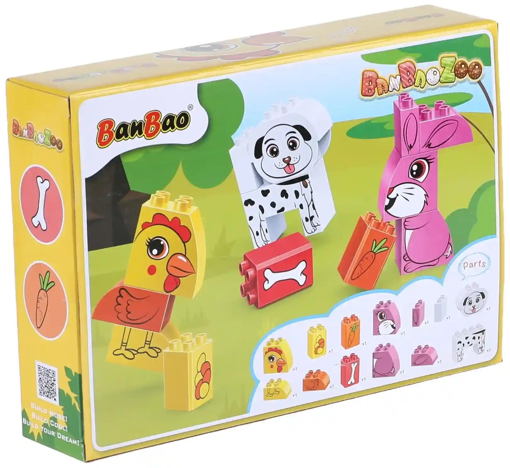 BanBao Zoo-Happy Farm Big Blocks for Toddlers - Safqqa Egypt
