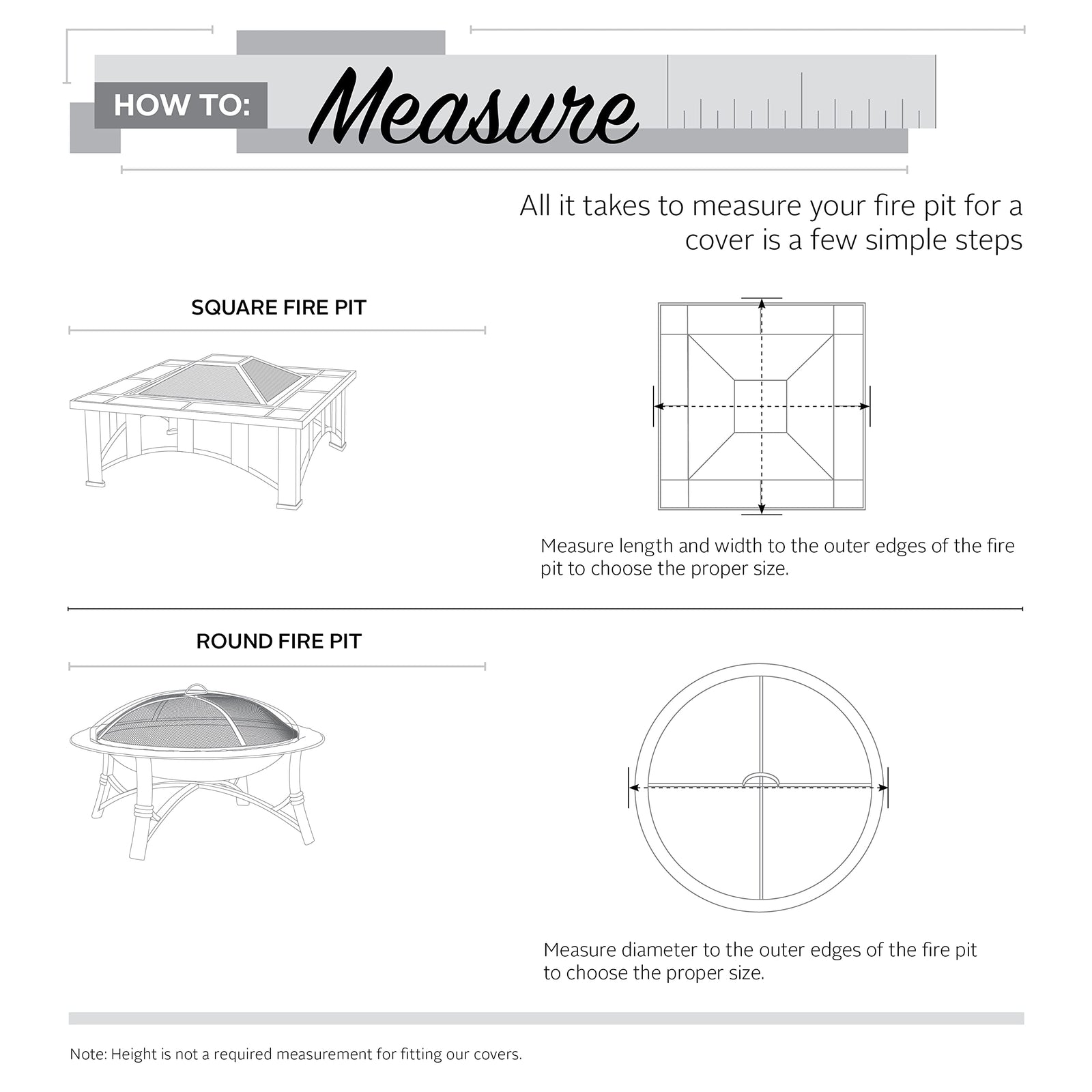 غطاء لموقد النار المربع 40 × 40 بوصة باللون البيج الرملي الأنيق. تم تصميم هذا الغطاء بجودة عالية لتحمل الظروف الجوية المختلفة، فهو مصنوع من قماش بوليستر متين مزوّد بطبقة مقاومة للماء لحماية موقد النار من المطر