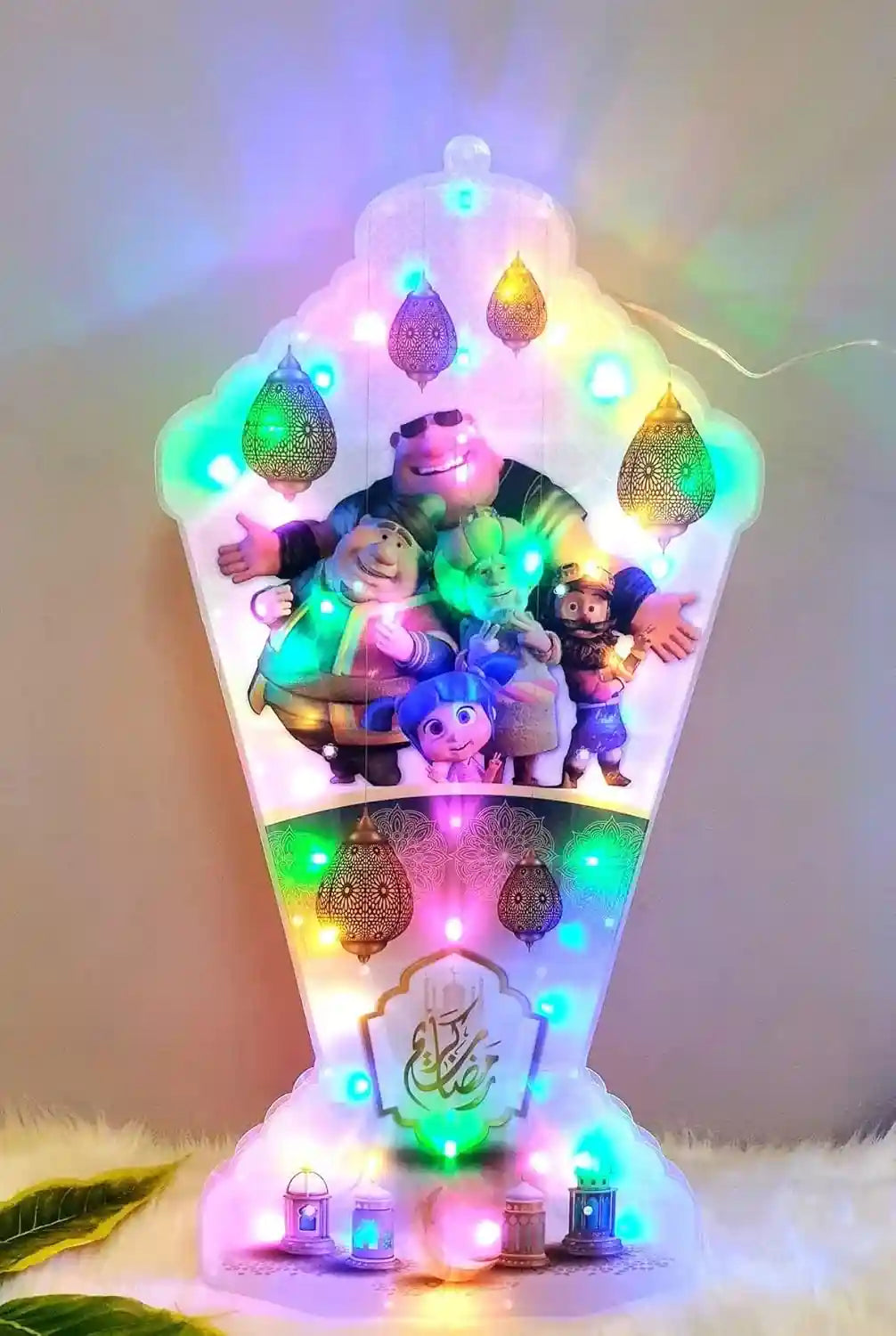 Ramadan lantern, lighting in different shapes, 40 cm (multiple shapes and colors) - Safqqa Egypt