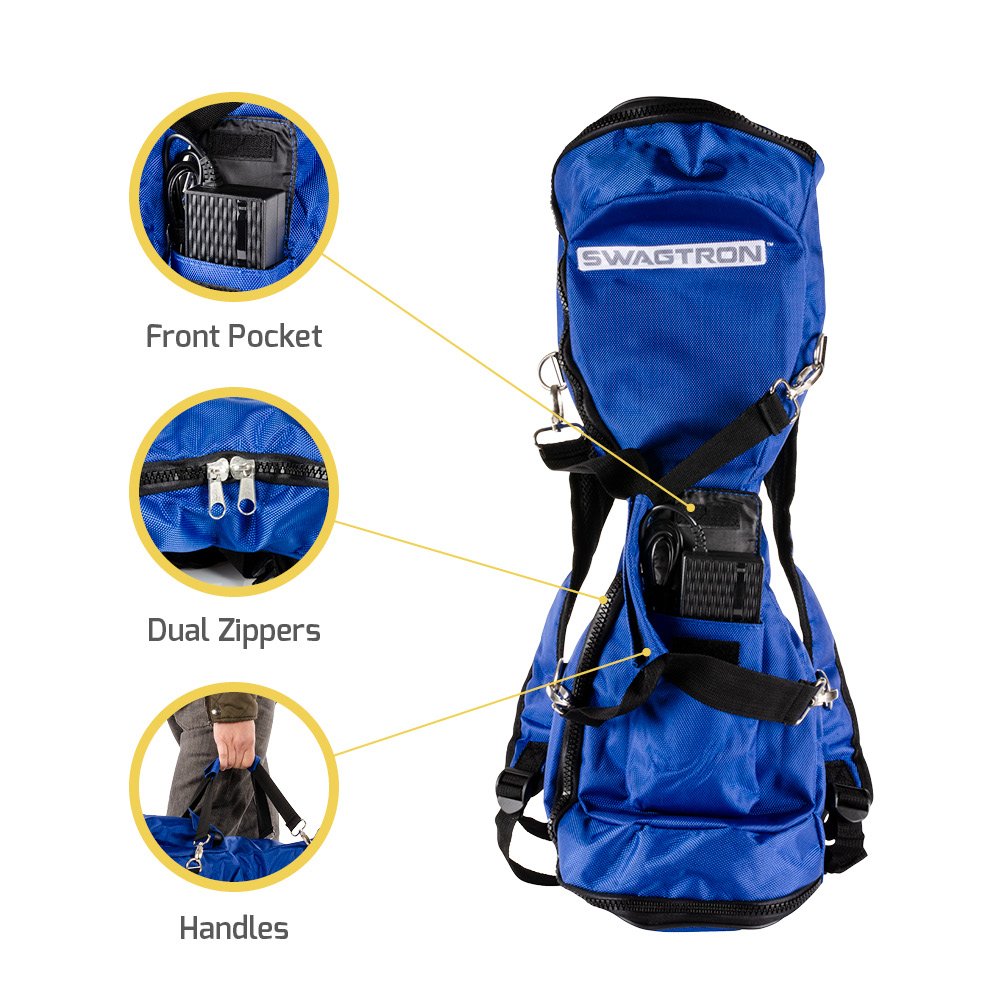 حقيبة حمل سكوتر سواغترون مزودة بحزام قابل للتعديل وجيب للشاحن ومقاومة للماء من النايلون 1680D – متوافقة مع الموديلات T1، T5، T500، T580، واريور، T8، T881، T882، هيرو، EVO