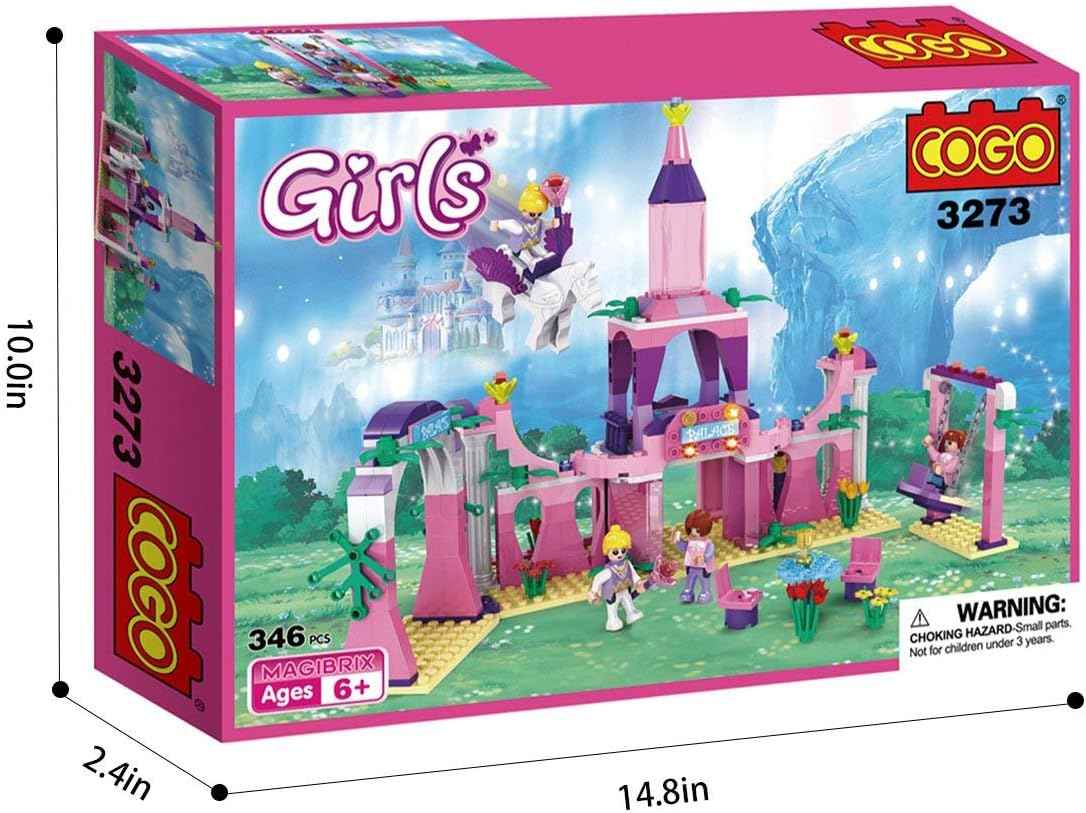 COGO Girls Princess Castle Building Play Set Christmas Toys for Girls 346 Pieces - Safqqa Egypt