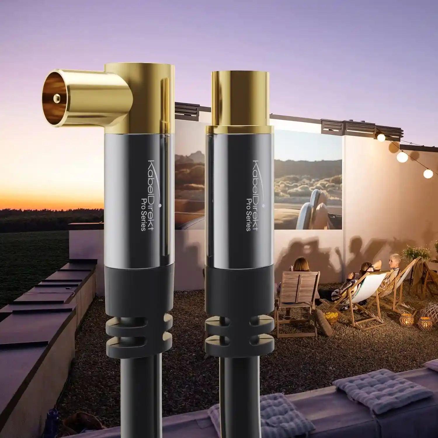 KabelDirekt – 4K TV Aerial Cable, Coaxial Cable, 90° Angled/Straight – 10m – Digital/Analogue – Available in 0.5-20m (Straight Socket/Angled Plug, DVB-C/DVB-T/DVB-S, black) - Safqqa Egypt