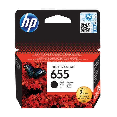 HP 655 Original Ink Advantage Cartridge Black