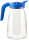 Borgonovo Serving Jug with Freezer Stick, Lid and Filter, 1.5 Liters - Blue & Clear - Safqqa Egypt