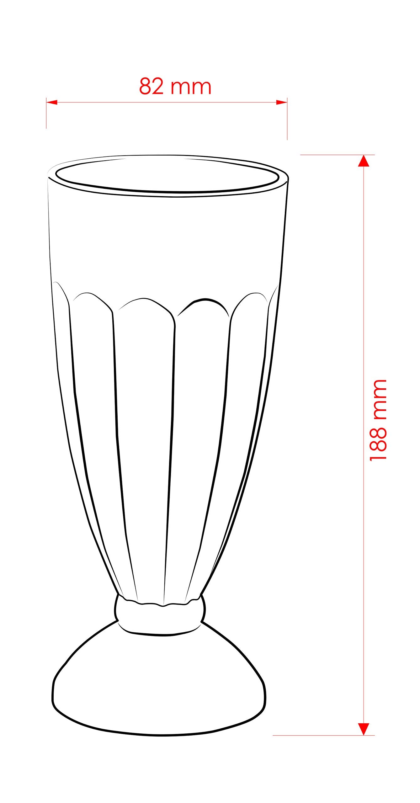 كأس آيس كريم 440 مل غير قابل للكسر (فيروز - 4 طقم)