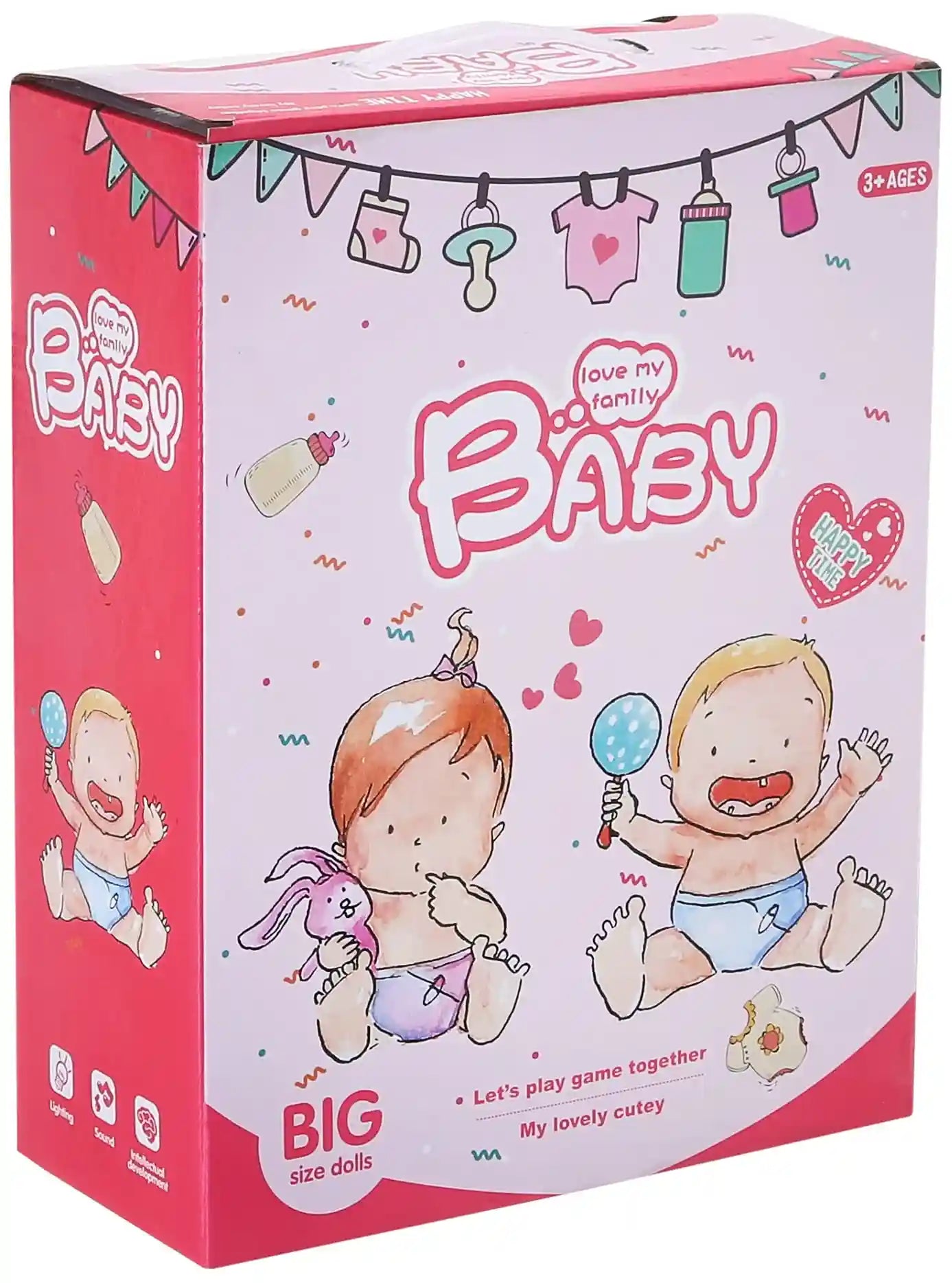 Xinle Tong Baby Doll with Accessories - 8 Pieces + 3 Years - Safqqa Egypt