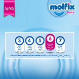 Molfix - Pants Diapers - Mega Pack - Xlarge Size 6 - 64 Pieces