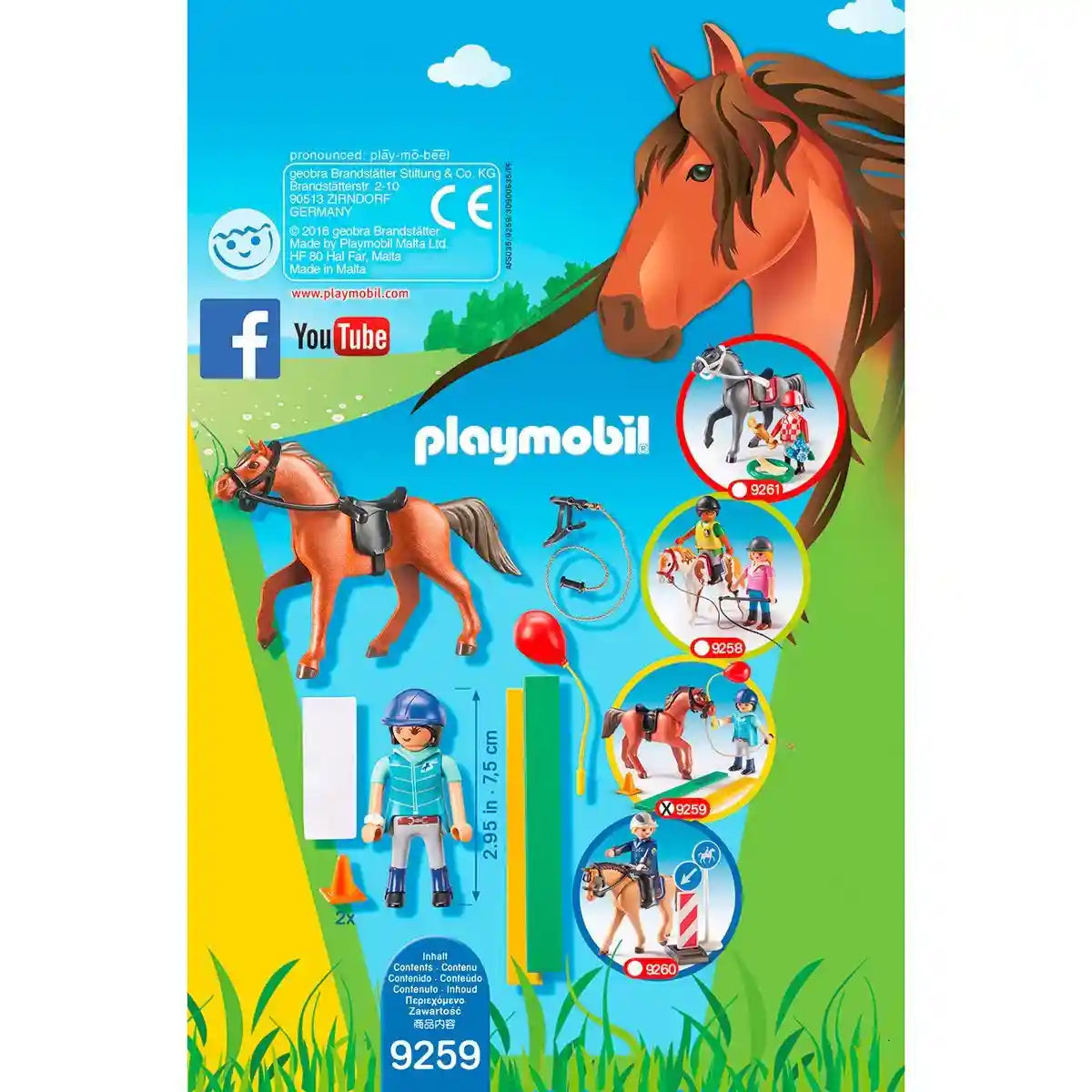 PlayMOBIL 9259 Horse Therapist, Fun Imaginative Role-Play, PlaySets Suitable for Children Ages 4+ - Safqqa Egypt
