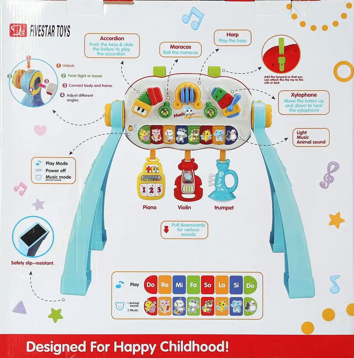 Beiexing 35731 Baby Gym with Rattles Toy - Safqqa Egypt