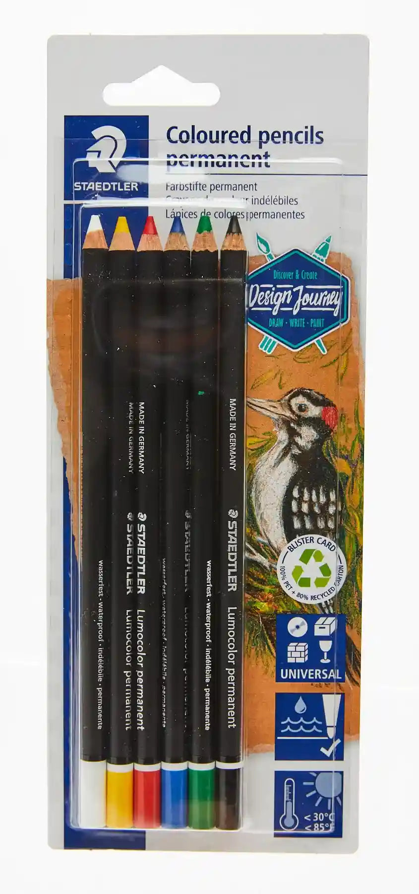 Staedtler Permanent Coloring Pencils - 6 Pieces - Safqqa Egypt