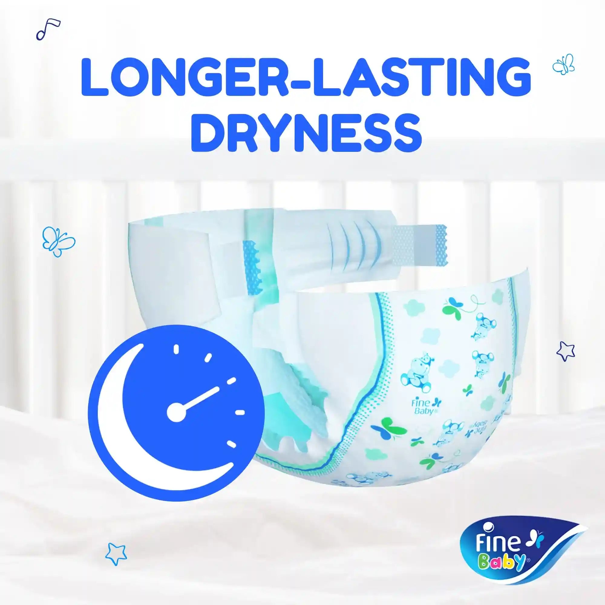 Fine Baby Diapers, Size 2, Small, 3-6 kg, 84 Diaper - Safqqa Egypt