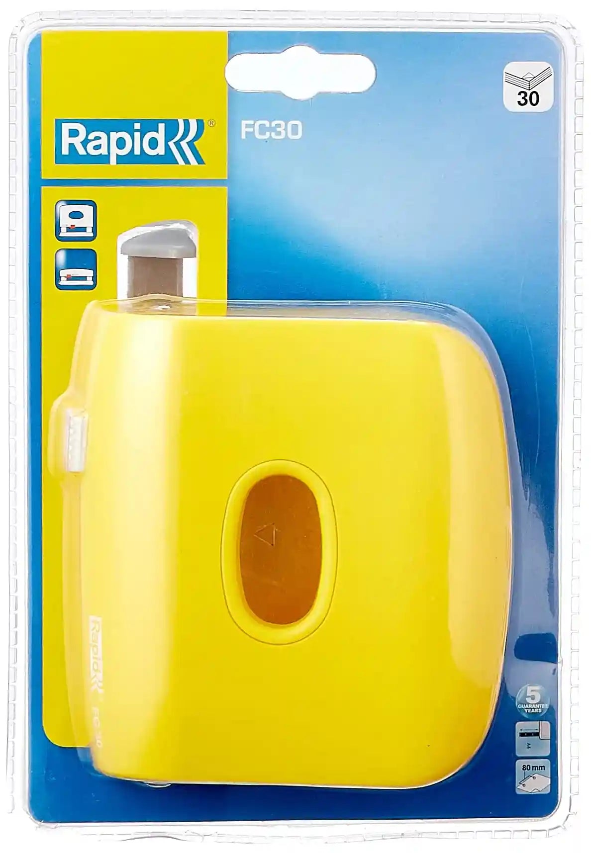 Rapid 30 Sheets Paper Puncher - Yellow - Safqqa Egypt