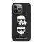 CG Mobile Karl Lagerfeld KLHCP13LSAKICKCBK Protective Hard Case for Apple iPhone 13 Pro - Black (Karl and Cat Head Design) - Safqqa Egypt