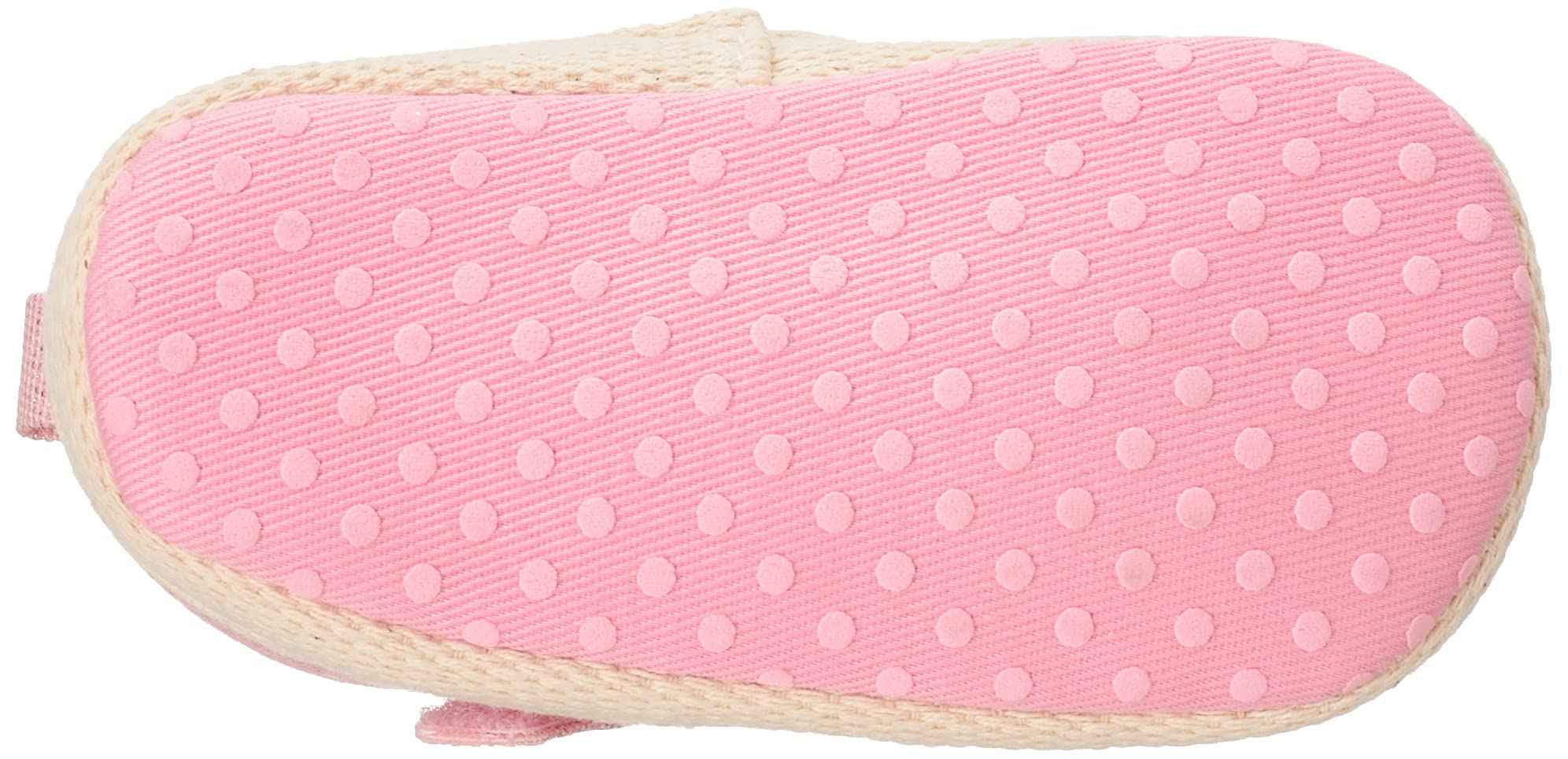 Mix & Max Velcro-Strap Bow-Detail Contrast-Sole Shoes for Girls - Pink, 9-12 Months - Safqqa Egypt