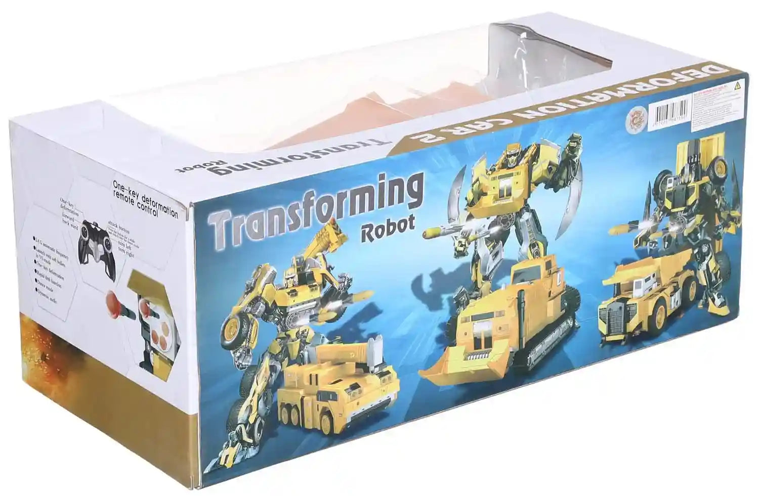 MZ Transforming Robot Truck With Remote Control for Boys - Orange - Safqqa Egypt