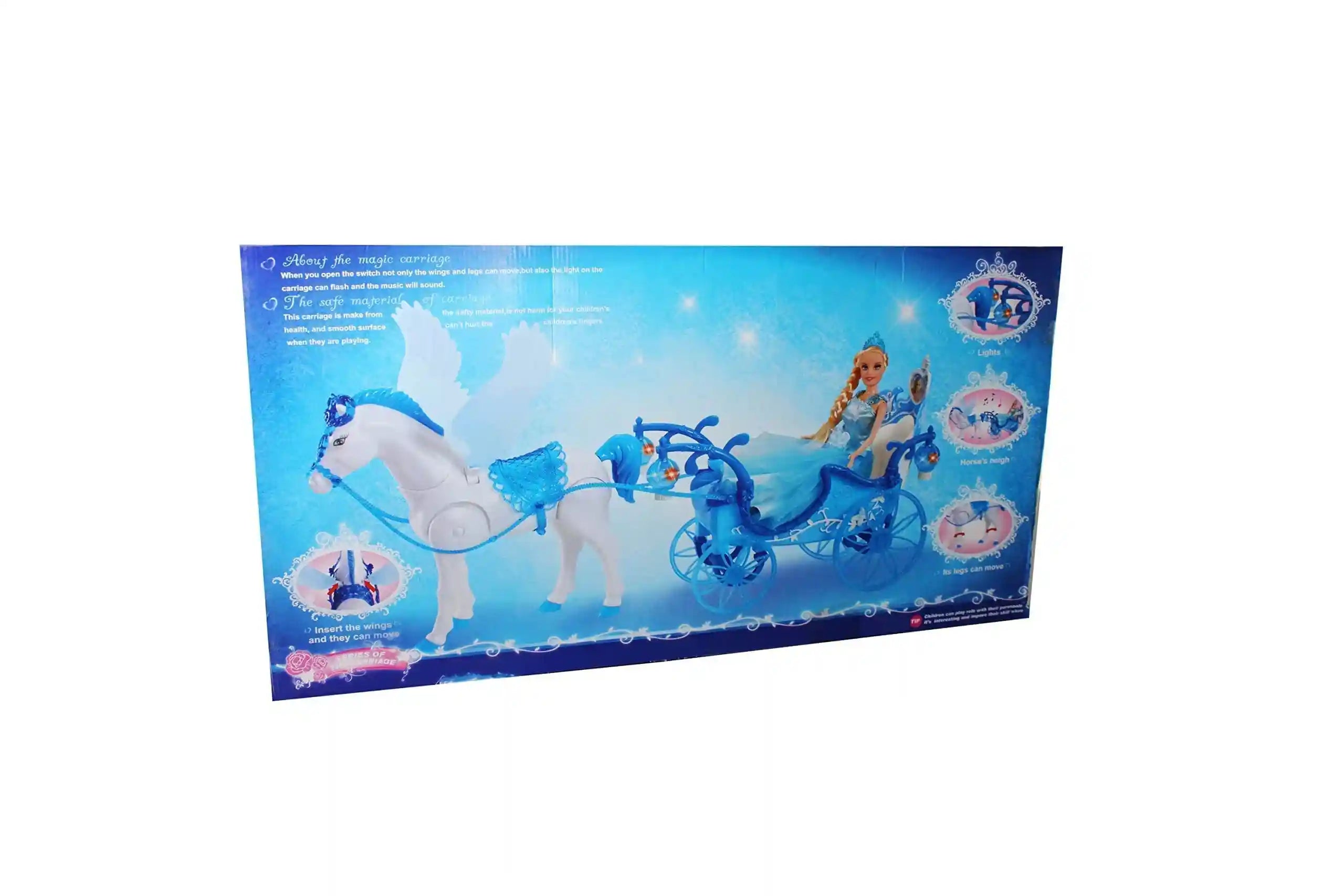 Magic Toys Illusion State Doll with Horse and Carriage -Multi Color - Safqqa Egypt