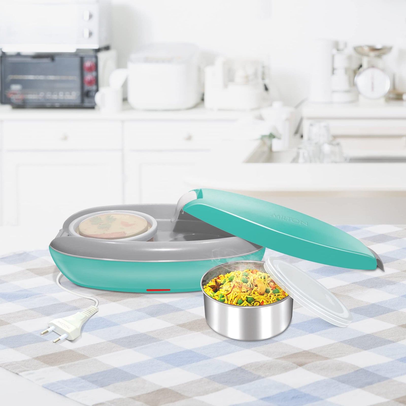 ميلتون مجموعة علب طعام كهربائية سويفترون من الستانلس ستيل من يورولاين، 260 مل/262 ملم، عبوتين، قد يختلف اللون