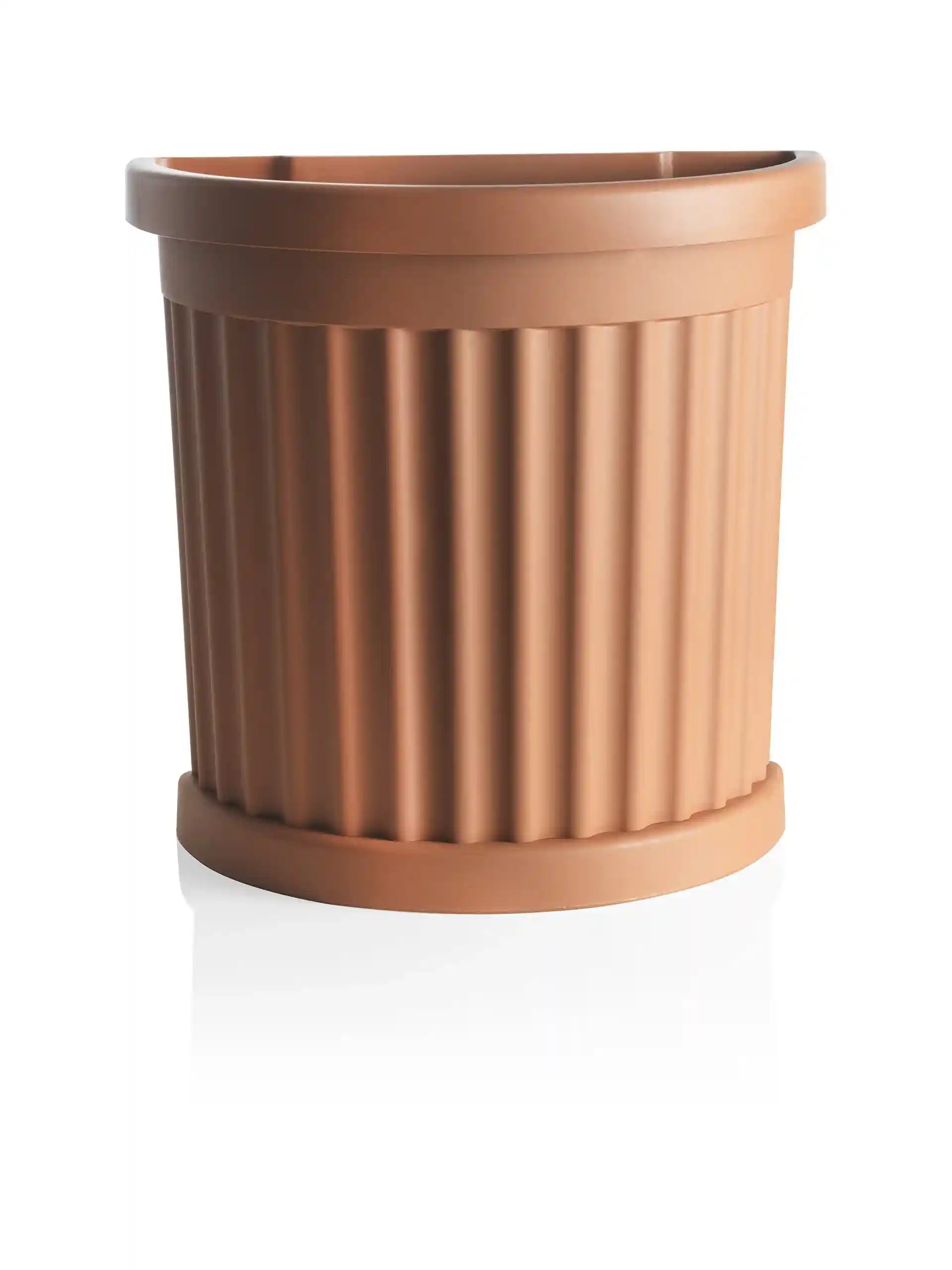 Bama Roma Pot With Self Waterer Saucer 52 Cm 30900 Red Brown, Made In Italy - Safqqa Egypt