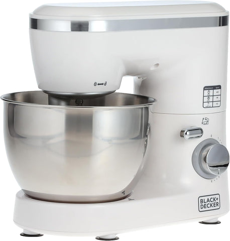 خلاط بلاك اند ديكر 1000 واط، أبيض/فضي - SM1000-B5، خامات مختلطة - ضمان دولي
