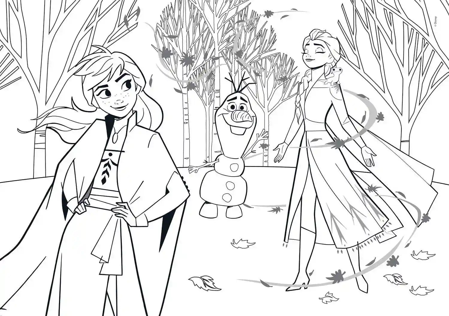 Clementoni puzzle disney frozen 2 104 pieces boy toys, girl toys, birthday gift, Christmas gift, growth, fun, for kids. - Safqqa Egypt