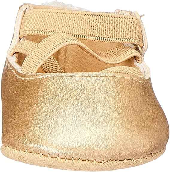 Mix & Max Girls’ Front Criss-Cross Strap Shoes with Pom-Pom Detail - Safqqa Egypt