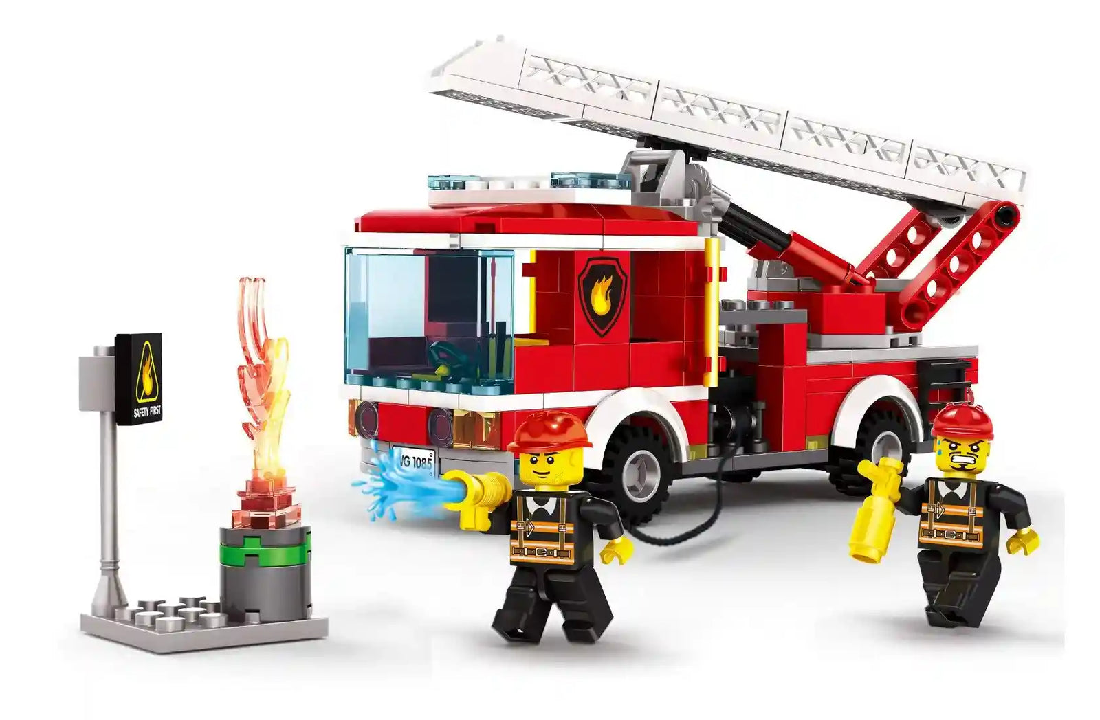 Wange Aerial Ladder Fire Truck Building Blocks Set 2625 248 Pieces - Safqqa Egypt