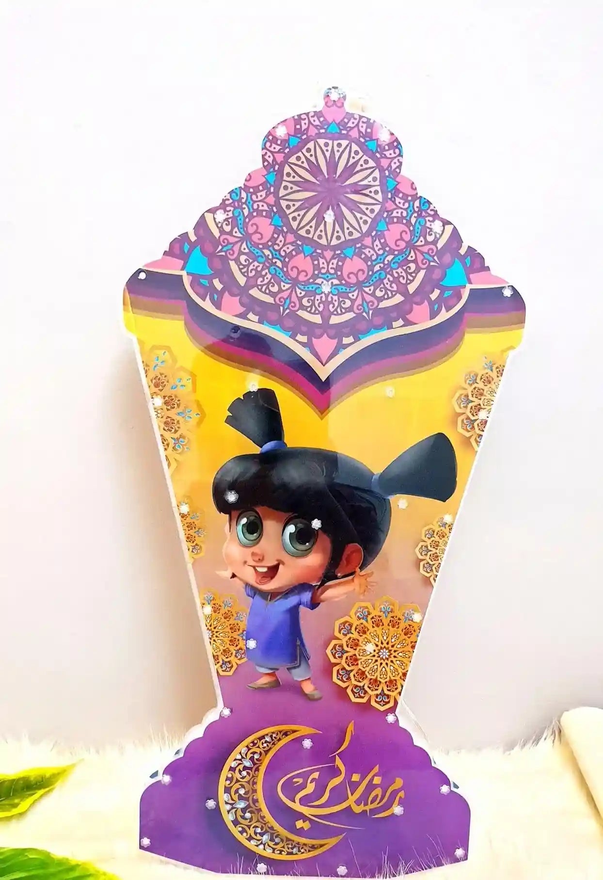 Ramadan lantern, lighting in different shapes, 40 cm (multiple shapes )- Multi Color - Safqqa Egypt