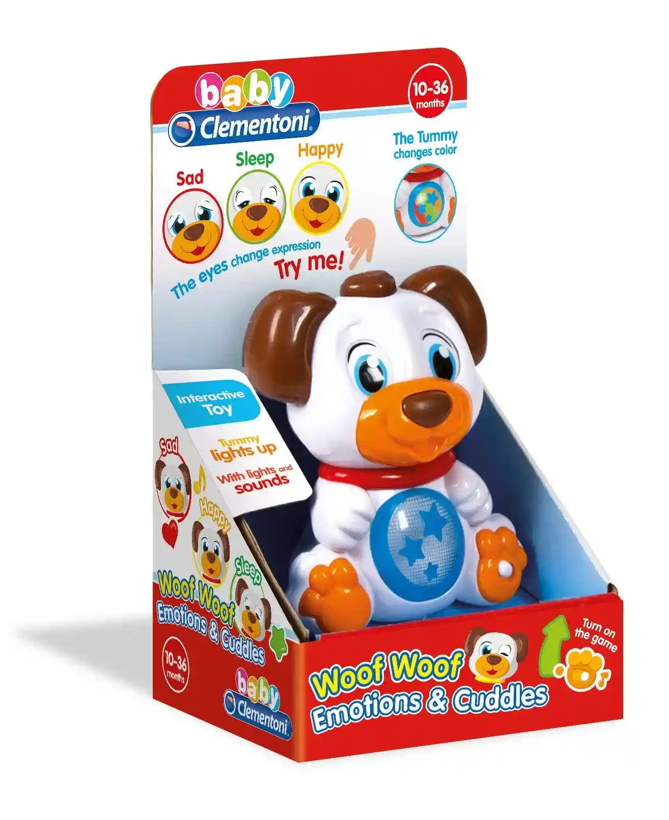 Clementoni 17239 baby clementoni-17239 wau wau the emotion dog, multi-colour - Safqqa Egypt