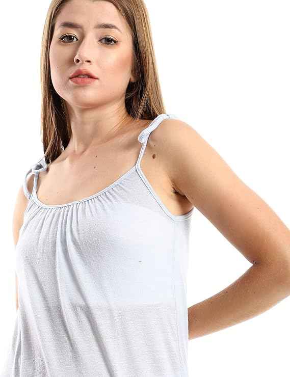 JAMILA Women Knitted Wide Round Collar Tiered Casual Dress DRESS - Safqqa Egypt