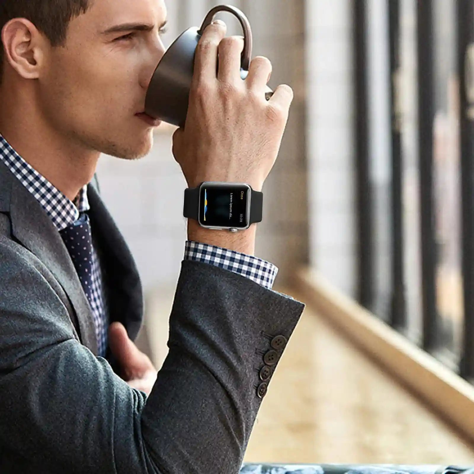 Watch Sports Band for Apple Watch, 42/44mm - Safqqa Egypt