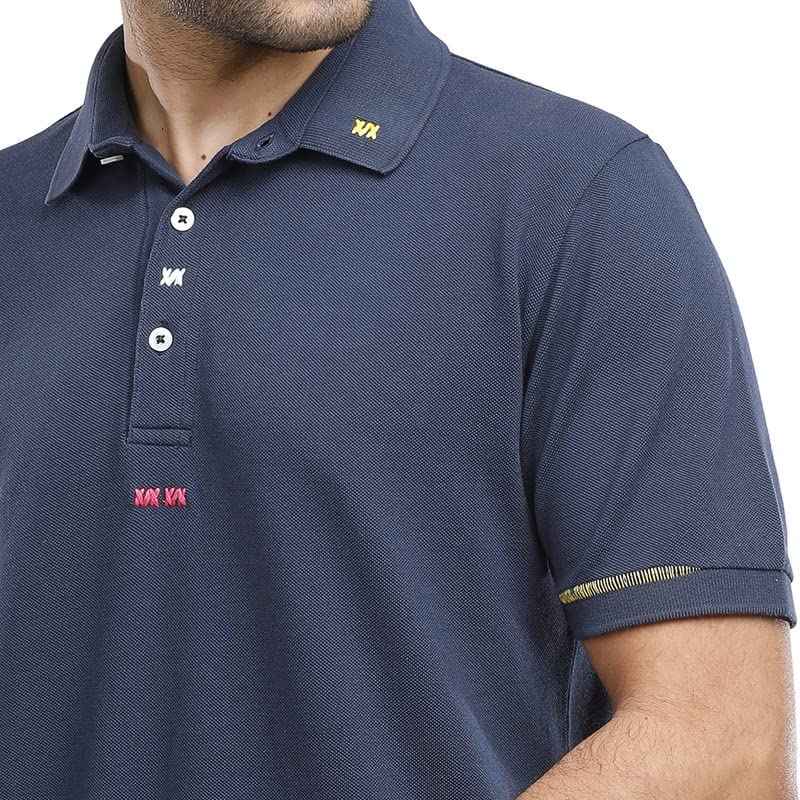 Coup Slim Fit Plain Polo Shirt with Short Sleeves and Button Closure - Safqqa Egypt