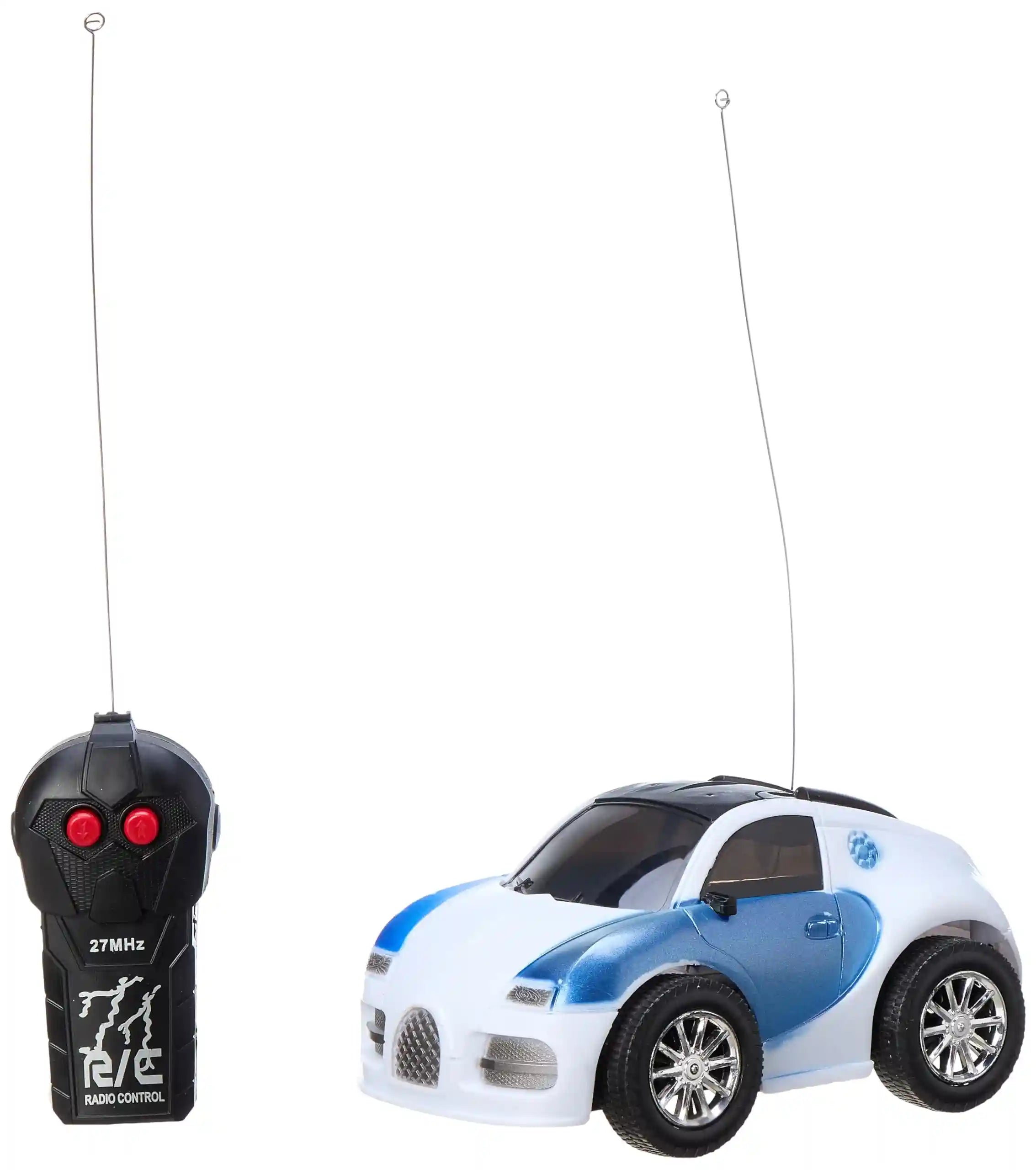 Guo Mei Toys Remote Control Car, White and Blue, Multiple Sizes, Model S-65 - Safqqa Egypt