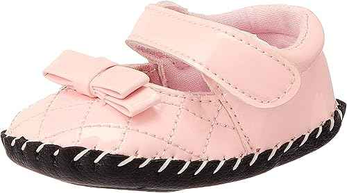Mix & Max Girls' Faux Leather Velcro-Strap Shoes with Bow Detail - Safqqa Egypt