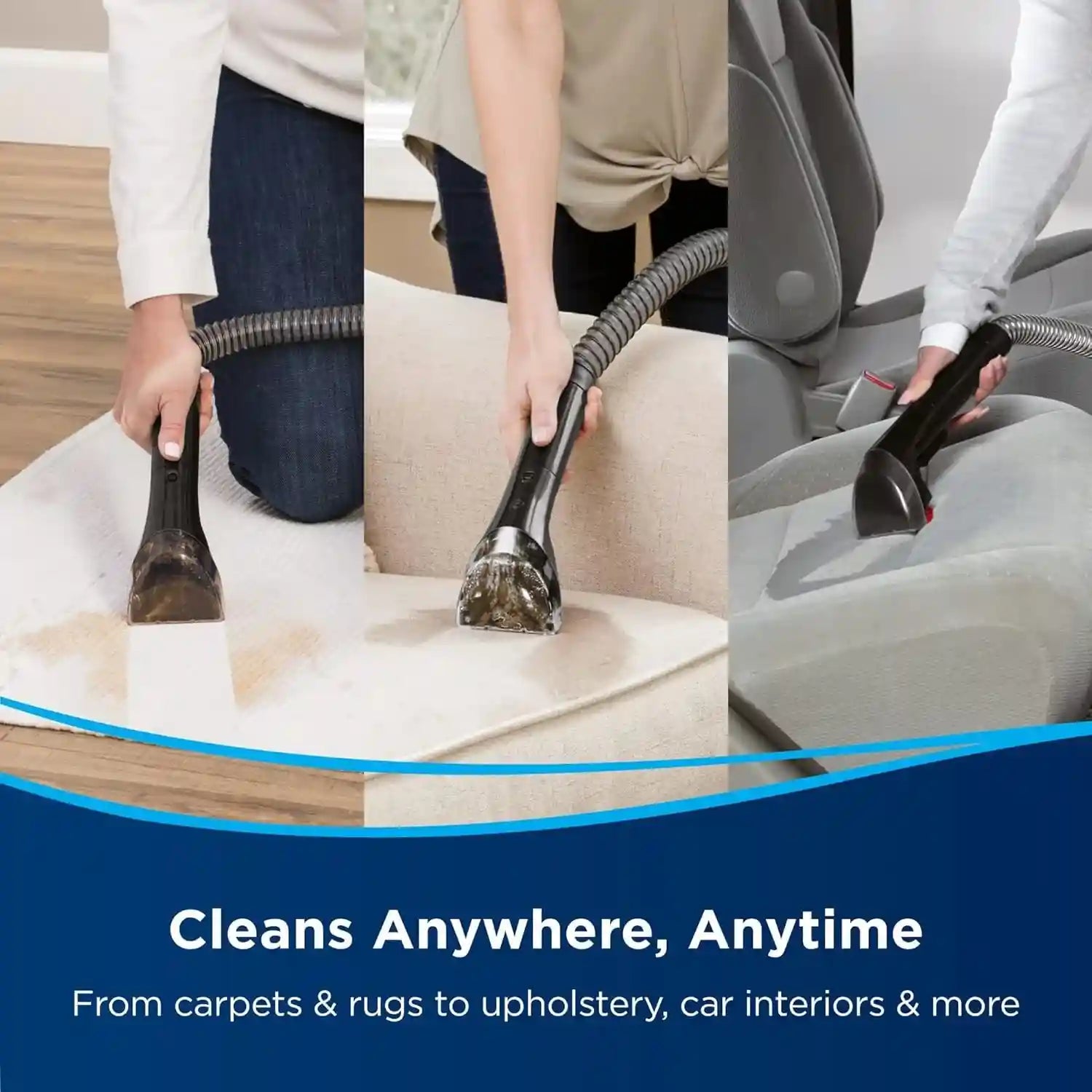 Bissell SpotClean Pro (1558G), Most Powerful Portable Professional Carpet Cleaner, Removes Spots, Spills & Stains, Cleans Carpets Stairs, Upholstery and Car Seats Black 4 Count (Pack of 1), 1558G- Have Scratches and Without liquid - Safqqa Egypt