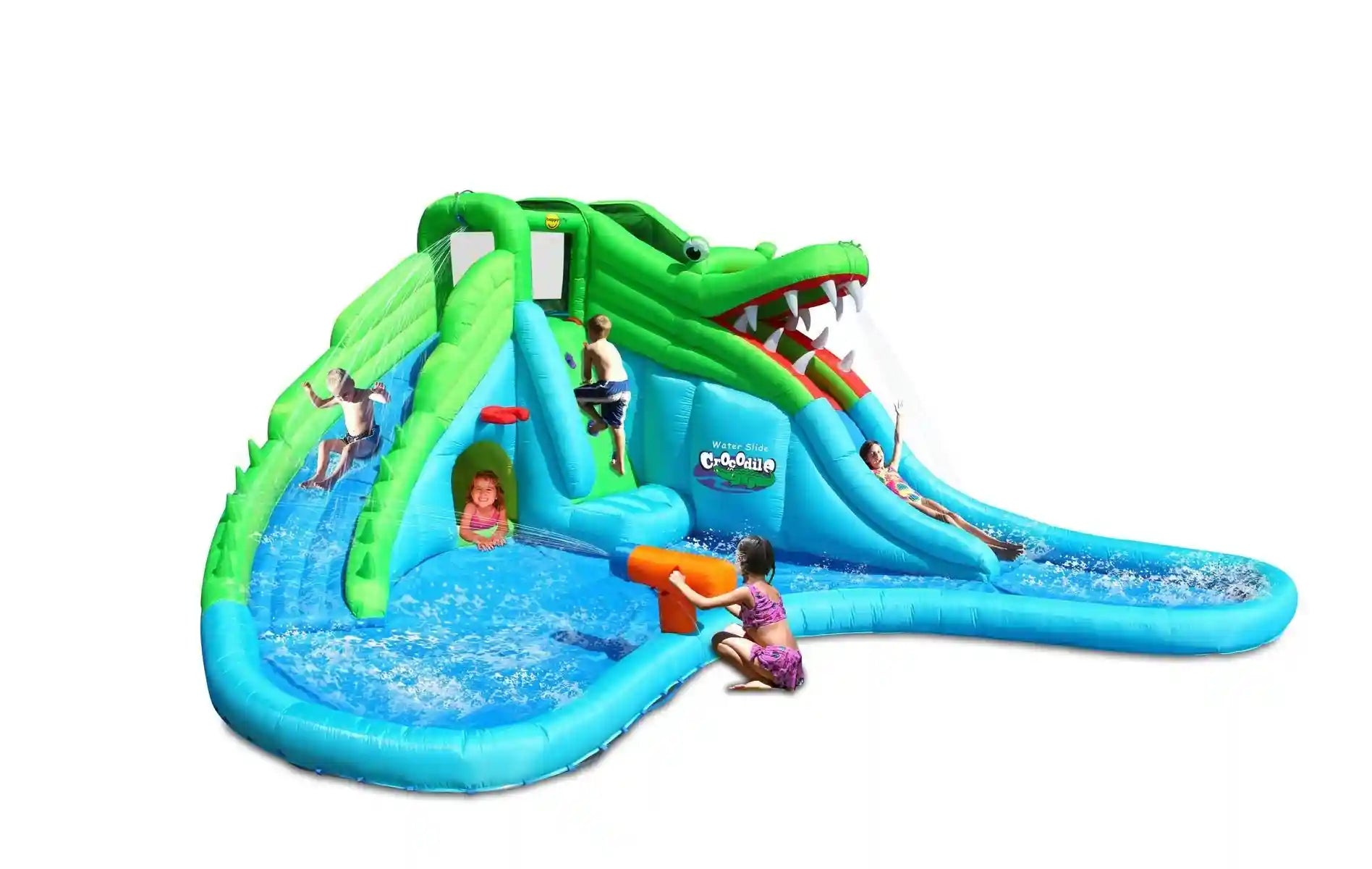 Happy Hop Crocodile Water Slide - 9517- Damage Box - Safqqa Egypt