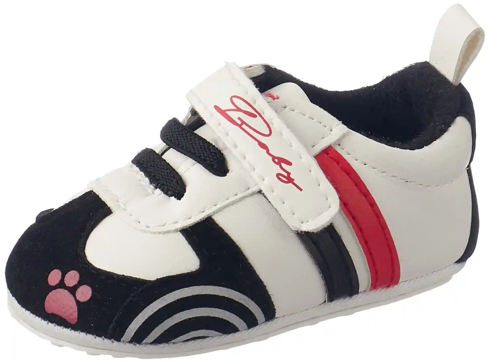 Mix and Max Paw-Print Velcro-Strap Low-Top Lace-Up Shoes for Boys - Safqqa Egypt