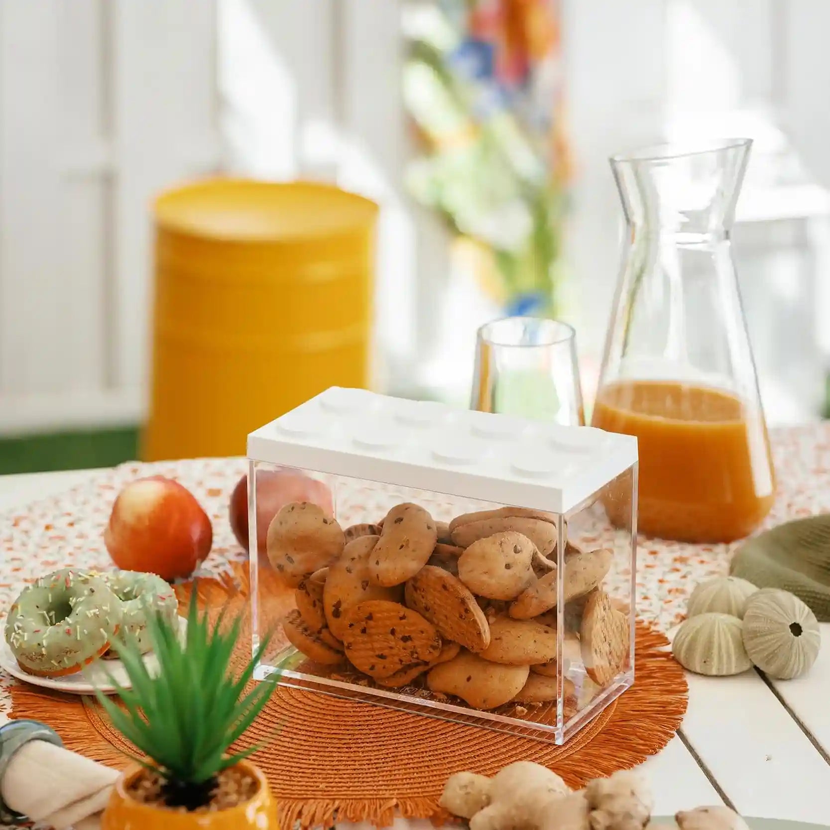 Omada BRICKSTORE Black Container 10x20x15.5 cm, 2L Capacity - Safqqa Egypt