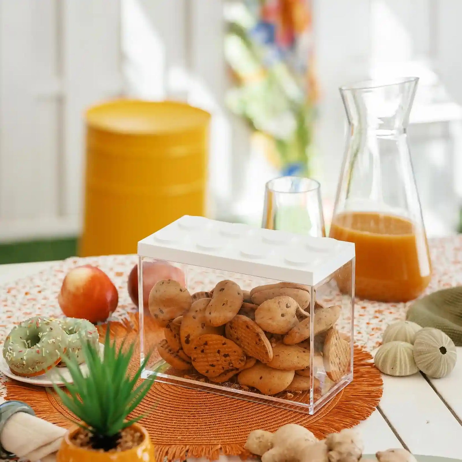 Omada BRICKSTORE Black Container 10x20x15.5 cm, 2L Capacity - Safqqa Egypt